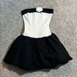 Betsey Johnson Black Tulle Mini Dress